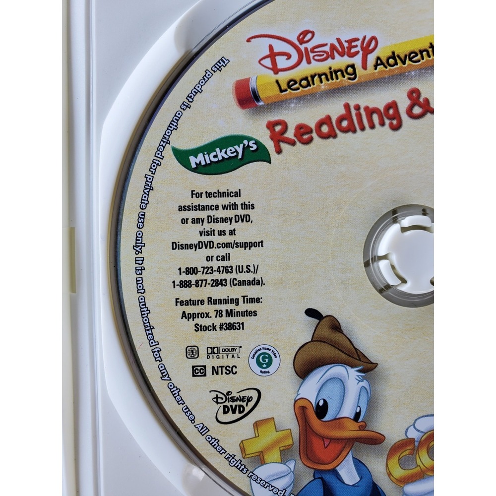 Vtg. Disney's Learning Adventures-Mickey's Reading Math & Fun-w/Activity Booklet - Picture 10 of 16